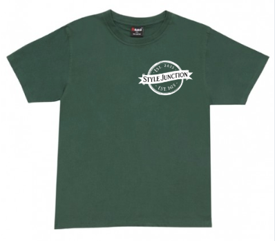 Style Junction Bottle Green Logo Short Sleeve T-Shirt